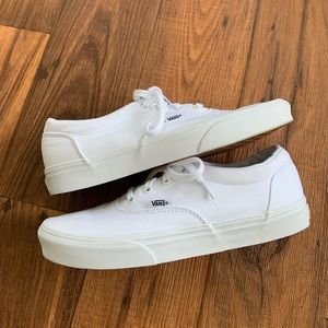 Women’s White Vans 9.5